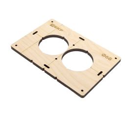 Установочная коробка с шаблон для сверления