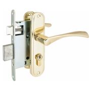 Врезной замок с ручками Аллюр ЗВ 4-103 GP латунь