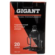 Гидравлический бутылочный домкрат 20Т Gigant, подхват 242мм, подъем 452мм, рабочий ход 155мм, HBJ-20