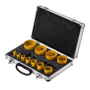 Набор коронок Bimetal (14 20 22 25 30 35 40 51 60 64 67) 16 предметов метал. кейс Kranz KR-92-0203-1