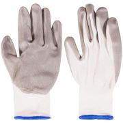 Перчатки вязаные с двойной латексной заливкой наладонника х/б 12469