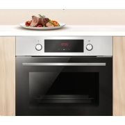 Электрический духовой шкаф Hansa BOEI68431 встраиваемый, 60 см, 65 л, 8 режимов, с дисплеем, таймером, конвекцией, грилем и быстрым нагревом