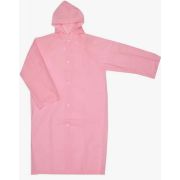 Дождевик с капюшоном розовый/