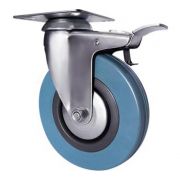 Колесо аппаратное поворотное с болтом и тормозом Longway SCtgb 25