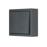 Выключатель 1-клав. LETO графит LEZARD 752-3400-100