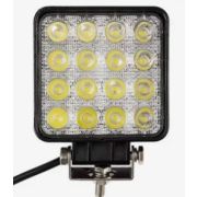 Светодиодный прожектор 12-24V DC бренд DLED серия С6-16 диодов с линзой 48ВТ квадратной формы