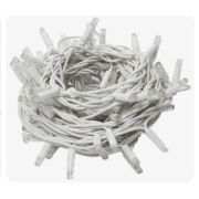 Гирлянда 10м, с контролл., 120led, провод белый, MULTI IP67