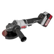 Машина шлифовальная угловая аккумуляторная бесщеточная УШМ-125/36ВМЭ 125мм АПИ 36В 2 АКБ 2.0А.ч ЗУ ИНТЕРСКОЛ 956.2.2.70