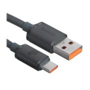 Кабель круглый Baseus USB Type-C - USB 2.0 Type-A черный 2 м