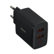 Сетевое зарядное устройство Baseus Compact 2U+C черный