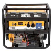 DENZEL Генератор бензиновый PS 80EA, 8,0 кВт, 230В, 25 л.