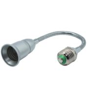 Переходник Ecola Base гибкий, с цоколя e27 на e27, 300мм, серебряный A7L17SEAY