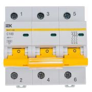 Автоматический выключатель ВА 47-100, 3P 100А (C) 10kA