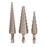 Набор ступенчатых сверл по металлу 3 шт.