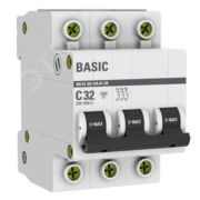 Выключатель автоматический трехполюсный 32А С ВА47-29 4.5кА