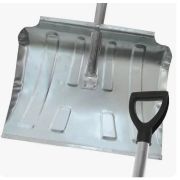 Лопата снегоуб стальная 500*430 алюм. черенком, V-ручкой «Американка-4»