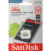 Карта памяти Sandisk Ultra [microSDXC, U1, 128 Gb, 100 Mb/s]