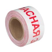 Лента оградительная красно-белая ОПАСНАЯ ЗОНА 75ммх250м