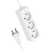 Удлинитель 3х3м без заземл. 16А IP20 ПВС 2х1.5 КОСМОС YKsm3m-3g(K)