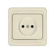 Розетка 1-м СП Валери 16А сл. кость UNIVersal Б-В0022