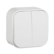 Выключатель 2-кл. ОП Quteo 10А IP20 10AX бел. IEK 782202