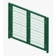 Комплект распашных ворот 2000*1200мм в комплекте со столбами RAL 6005