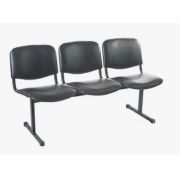 Секция стульев СПК-3, 3-х секционная, черный