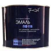 Эмаль ТРИОЛЬ ПФ-115 белая глянцевая, 1.8 кг