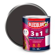 Грунт-эмаль по ржавчине OLECOLOR черный, 2 кг