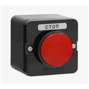 Пост управления ПКЕ 212-1 У3 10А 660В 1 элемент красн. гриб накладной IP40