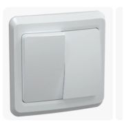 Выключатель 2-кл. СП Вега 10А IP20 ВС10-2-0-ВБ бел. IEK