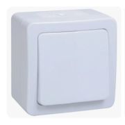 Выключатель 1-кл. ОП Гермес Plus 10А IP54 ВС20-1-0-ГПБ бел. IEK