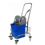 Уборочная тележка, 1 съемное ведро синяя, 25 л