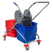 Уборочная тележка NV двухведерная 2x23, с отжимом