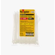 Хомут кабельный 71 030 NCT-025-100-100/WH 2.5х100 нейл. бел. (уп.100шт)