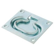 Ручка откидная 100*80 скрытная цинк