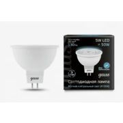 GAUSS лампа LED MR16 5W 12V GU5.3 4100K