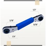 Вентильный ключ с трещоткой SW-124-OFFSET Rotorica  (4 размера)