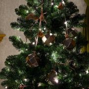 Гирлянда светодиодная «Твинкл Лайт» 20м 160LED тепл. бел. 10Вт 220-240В IP20 с контроллером 8 режимов провод ПВХ темн. зел. Neon-Night 303-116