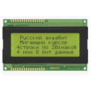 МТ-20S4A-3YLG, ЖКИ 20х4 анг/рус., подс.,индикатор
