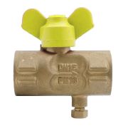 Кран шаровый трёхходовой для манометра 11б27п(м) Ру16 Ду15 G1/2xG1/2