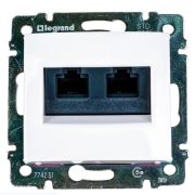 Компьютерная двойная розетка Legrand, Valena белая RJ45 5 кат UTP 774231