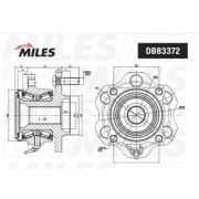 Ступица задняя с подшипником NISSAN PATROL/INFINITI QX80/QX56 10- DB83372 MILES